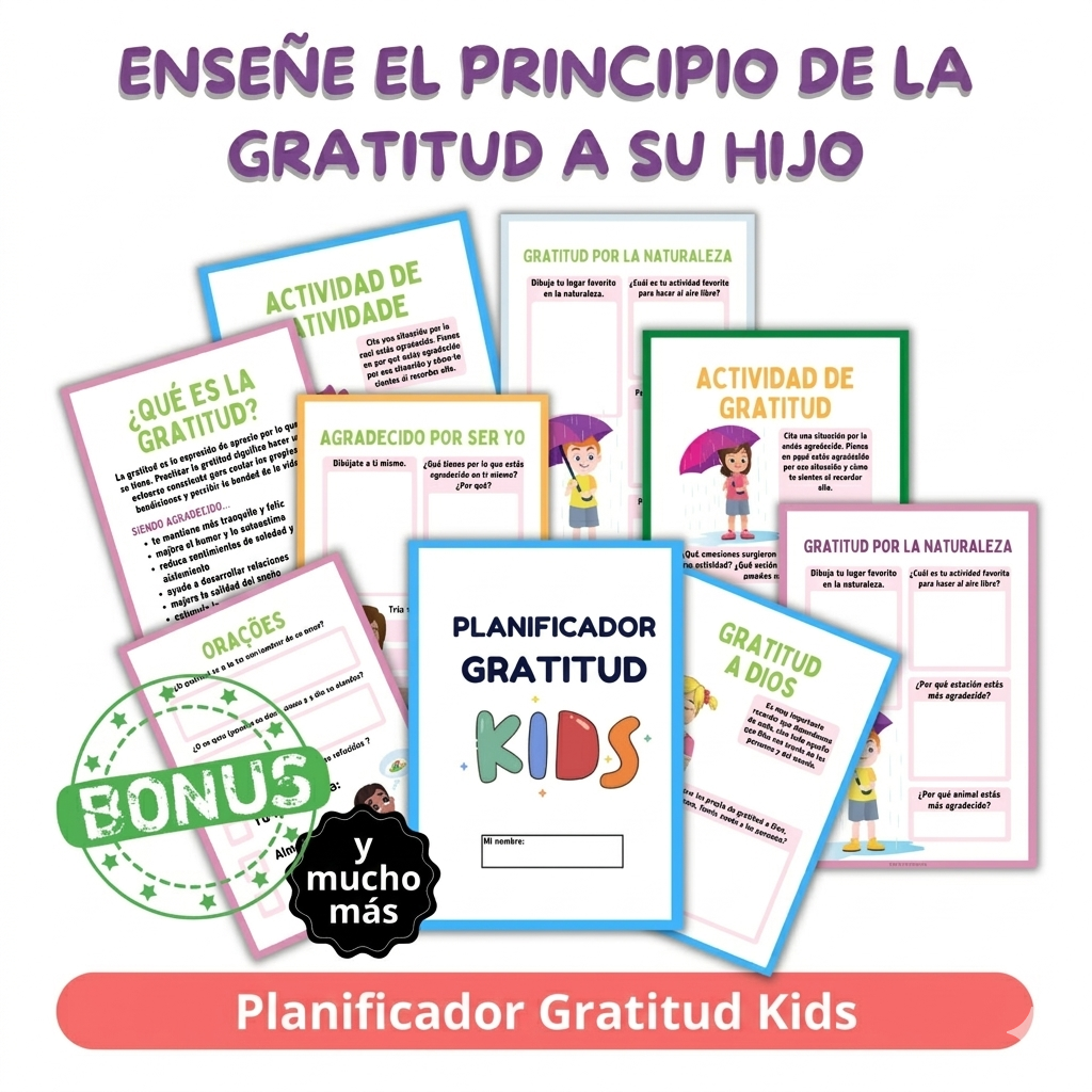Planificador Gratitud Kids
